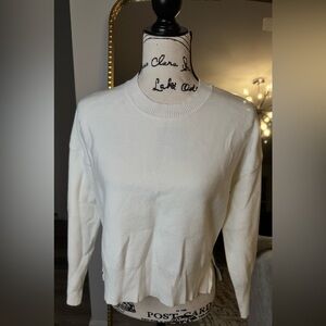 Classic Cream Crew Neck Sweater